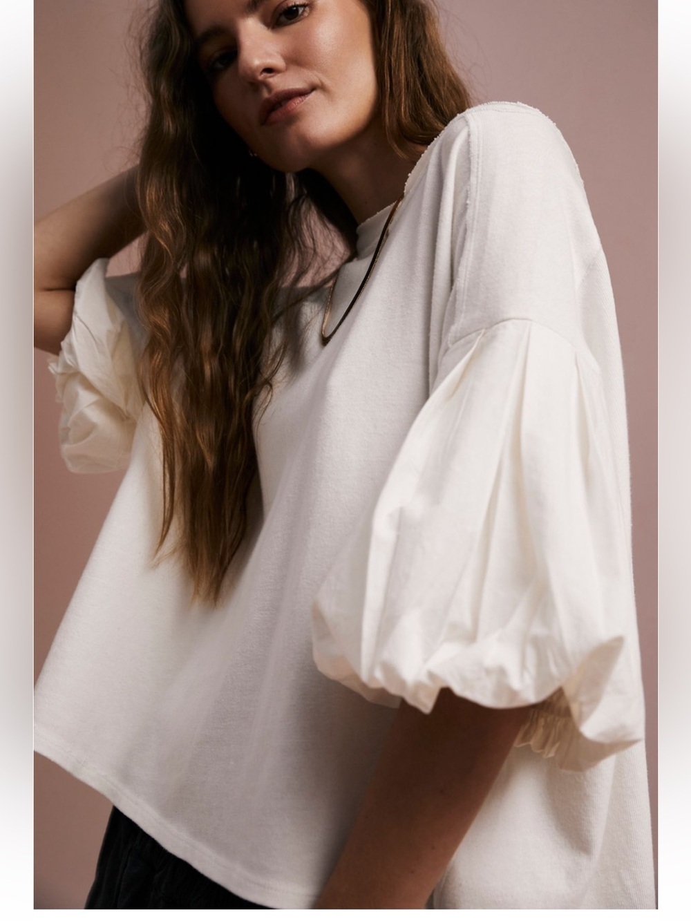 Free People Cotton Blossom Tee - XS